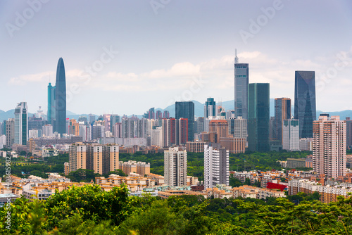 Shenzhen, China Downtown Skyline