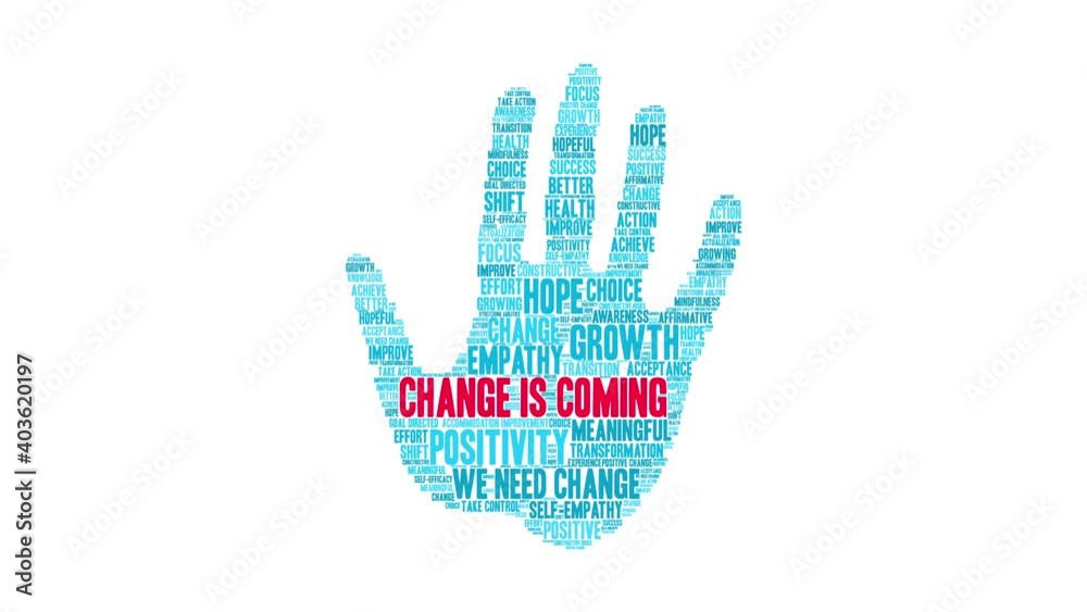 Change Is Coming animated word cloud on a white background. Change Is Coming animated word cloud on a white background.