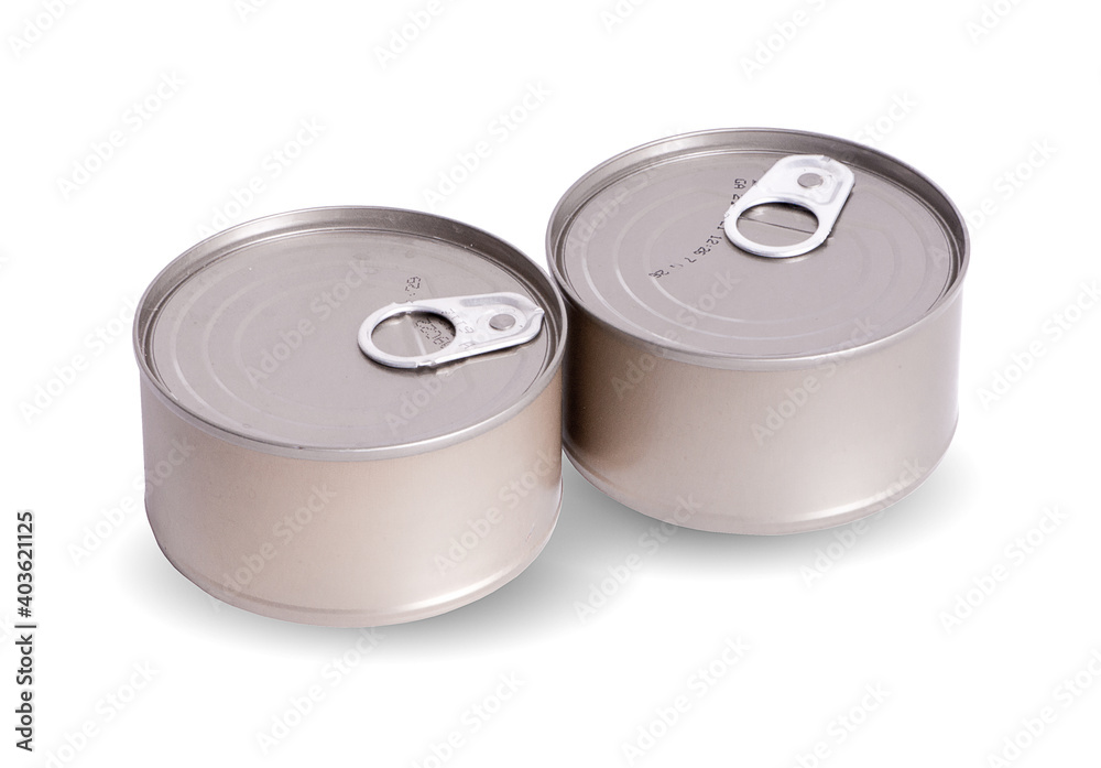 Canned food isolated on white background Canned food isolated on white background