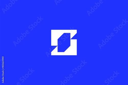 Minimal Modern Abstract Letter S Dark Background Logo Template