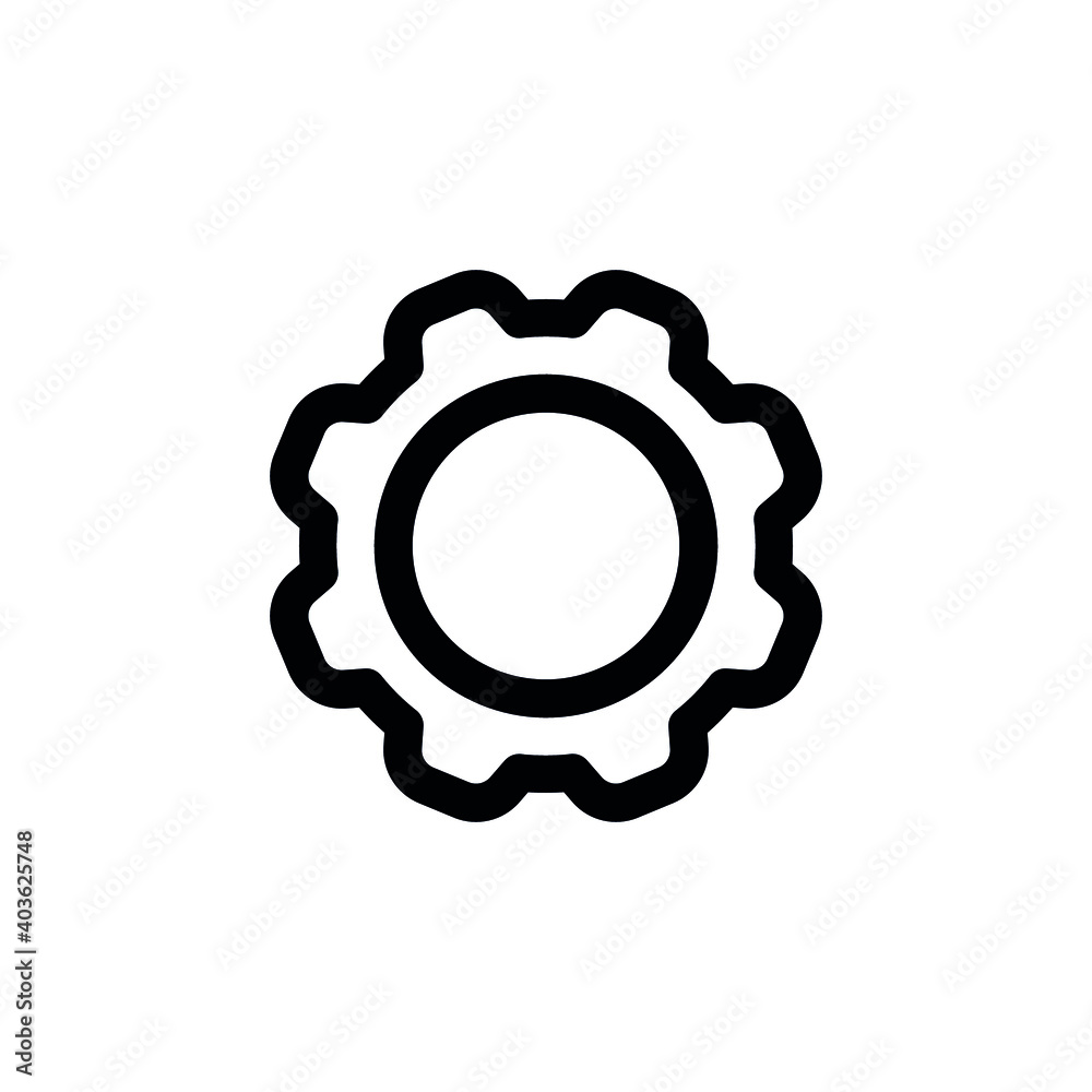 Setting icon vector set. Manage icon for site or app. Setting icon vector set. Manage icon for site or app.