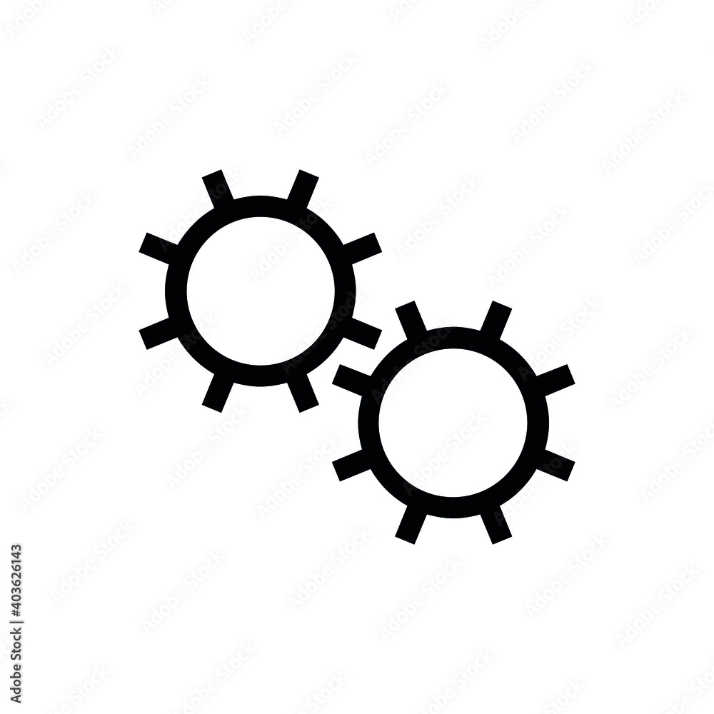 Setting icon vector set. Manage icon for site or app. Setting icon vector set. Manage icon for site or app.