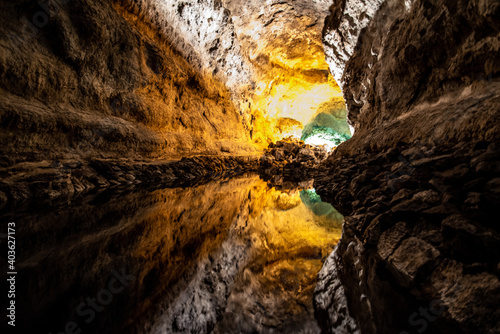 Lanzarote - October 2020 - Great cavern inside Cueva de los Verdes, in Lanzarote