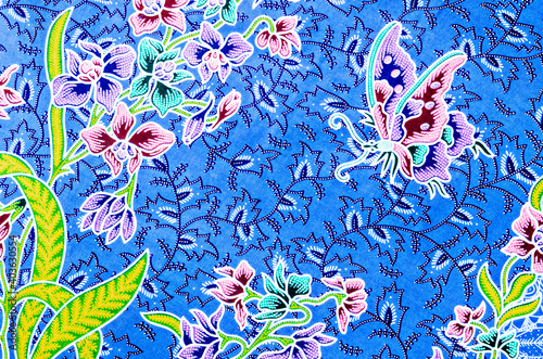 Obraz na płótnie Traditional batik sarong pattern.