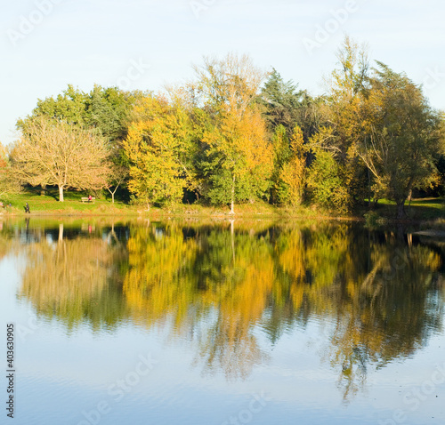 Reflets sur lac