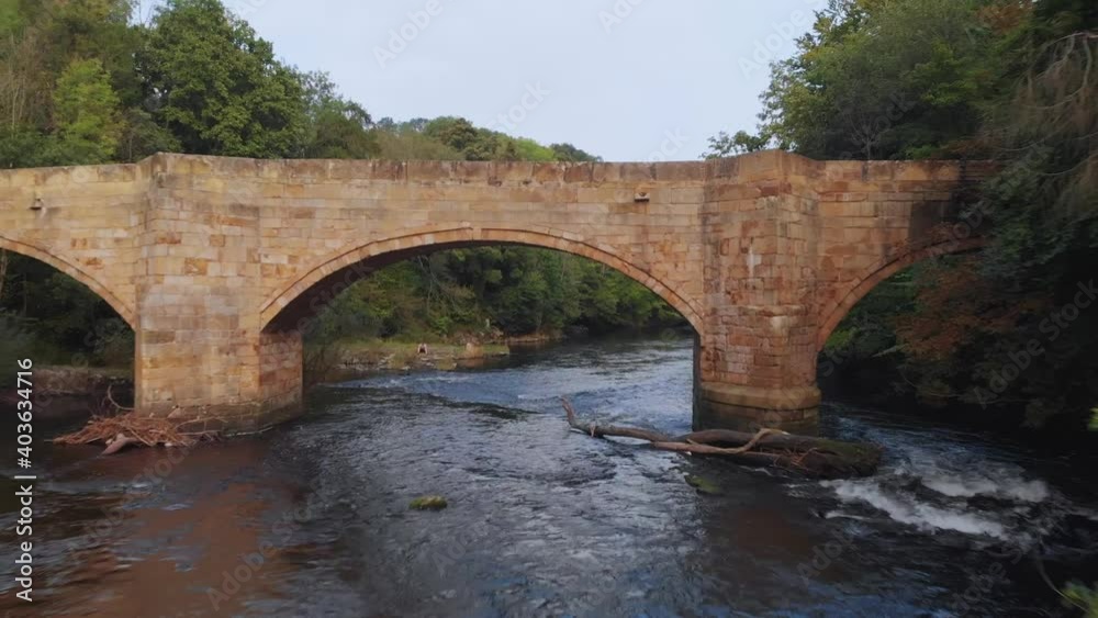 A nice and dangerous under bridge drone shot A nice and dangerous under bridge drone shot