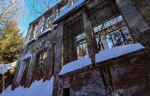 ruins of the old building 