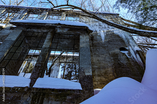ruins of the old building 