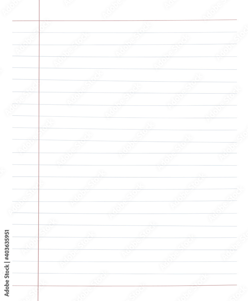 Blank white worksheet exercise book, Squared paper, hand drawn d Blank white worksheet exercise book, Squared paper, hand drawn d