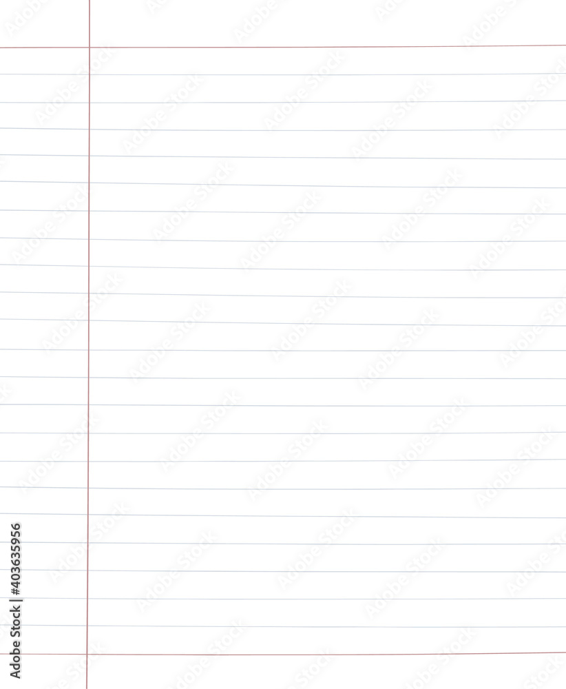 Blank white worksheet exercise book, Squared paper, hand drawn d Blank white worksheet exercise book, Squared paper, hand drawn d