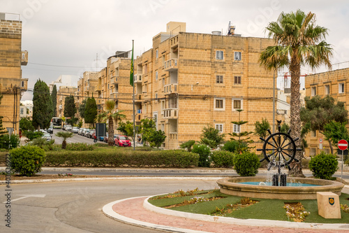 traveling the beautiful streets of Malta with old historical and new modern buildings