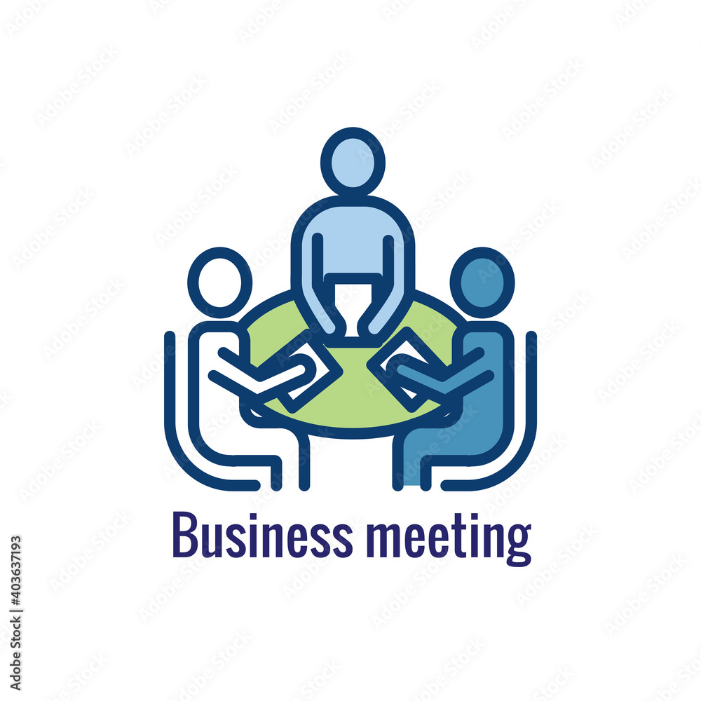 Companies merging together, one buying out the other - icons Companies merging together, one buying out the other - icons