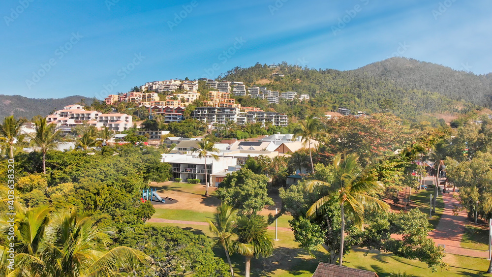 Fototapeta premium Airlie Beach, Queensland. Aerial view from drone