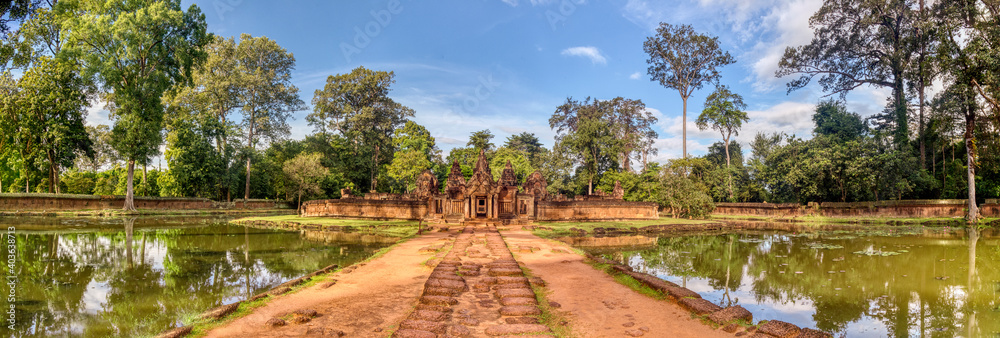 Obraz premium Banteay Srey temple - ប្រាសាទបន្ទាយស្រី