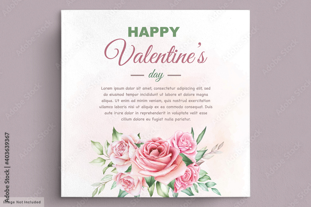 Valentine's day greeting card 