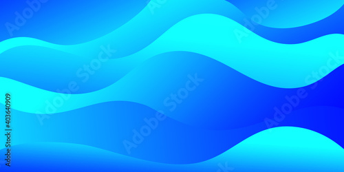 Blue abstract background in paper cut style. Layers of paper wavy water for World Oceans Earth posters template, ecology brochures, presentations, invitations with place for text