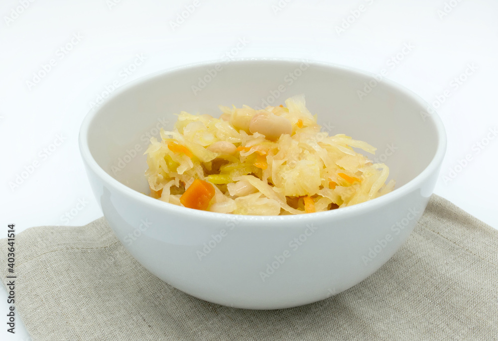 Sauerkraut salad in a bowl Sauerkraut salad in a bowl
