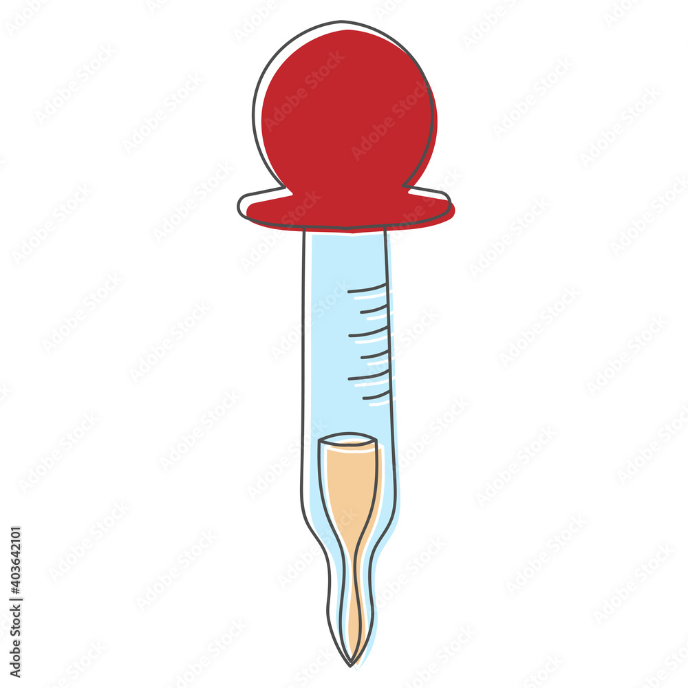 pipette hand drawn design vector illustration pipette hand drawn design vector illustration