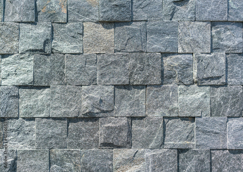 Modern gray stone wall