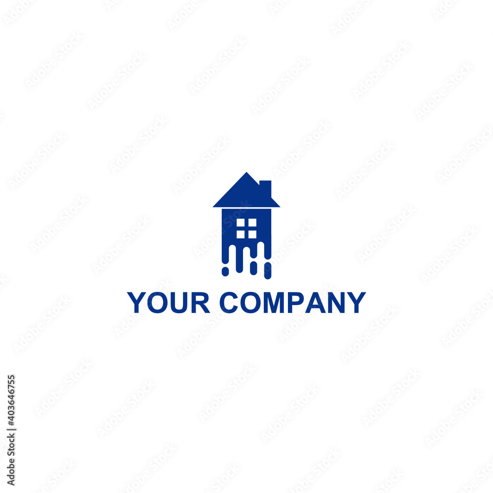 Fototapeta premium rocket home icon vector logo design. rocket home template quality logo symbol inspiration
