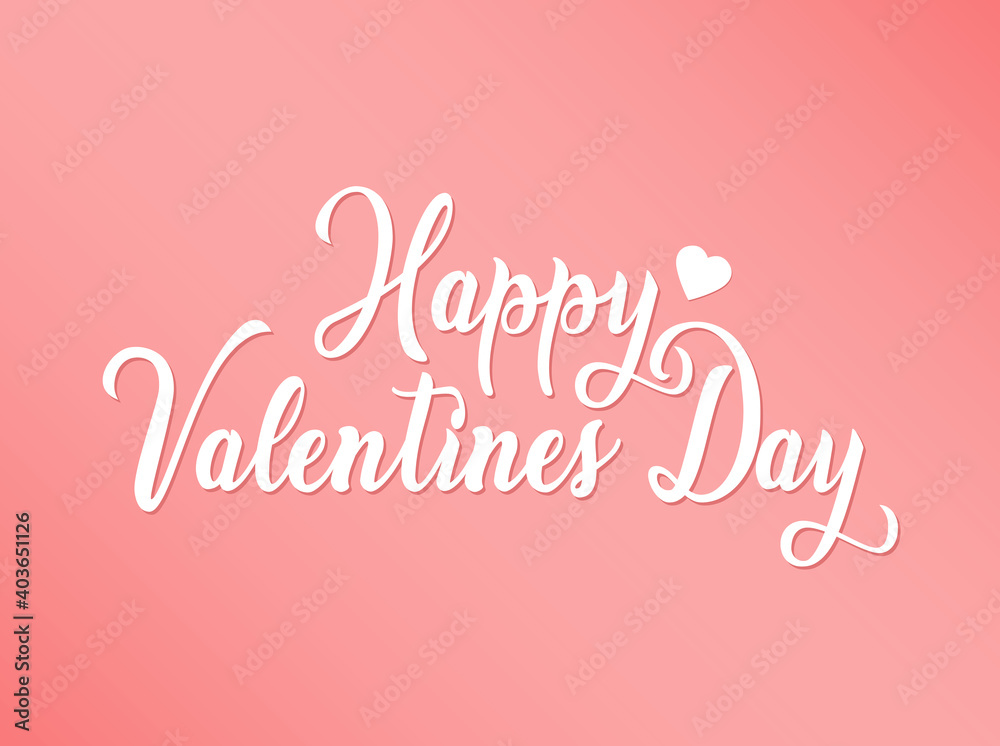 Happy valentine's day pink pattern.  
Happy valentine's day lettering on pink background. 