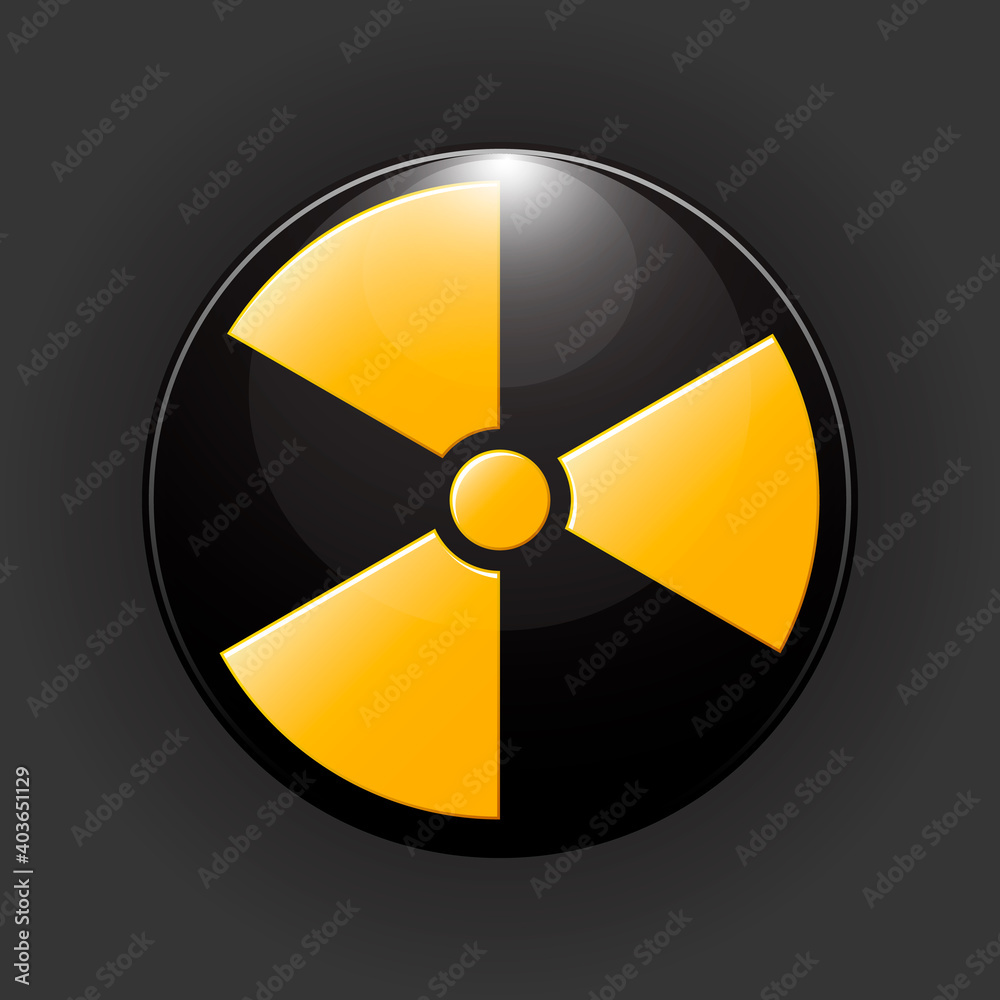 Radiation sign on white background. Vector. EPS10 Radiation sign on white background. Vector. EPS10