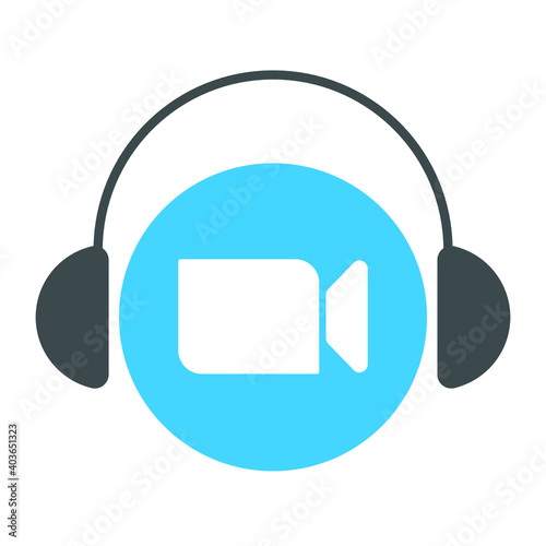 Live Webinar Button. Video Internet conference icon. Live stream, internet education. Internet broadcast. Live video streaming. Online conference, distance communication. Team meeting, Remote work