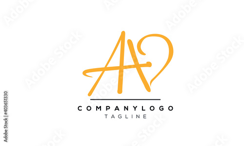 Abstract Letter Initial AV,VA Vector Logo Design Template