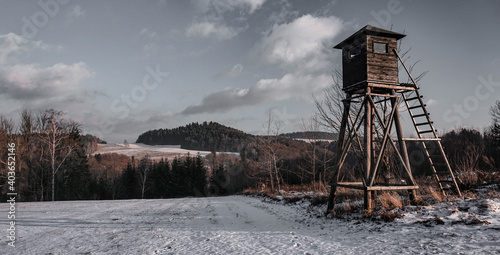 Hunter's view over the czech landscape photo