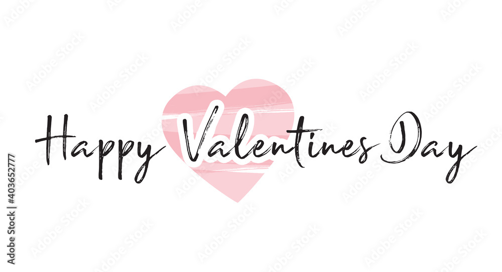 Happy valentine's day pink pattern. Happy valentine's day lettering  in pink heart. Pink heart happy valentines day pattern.  