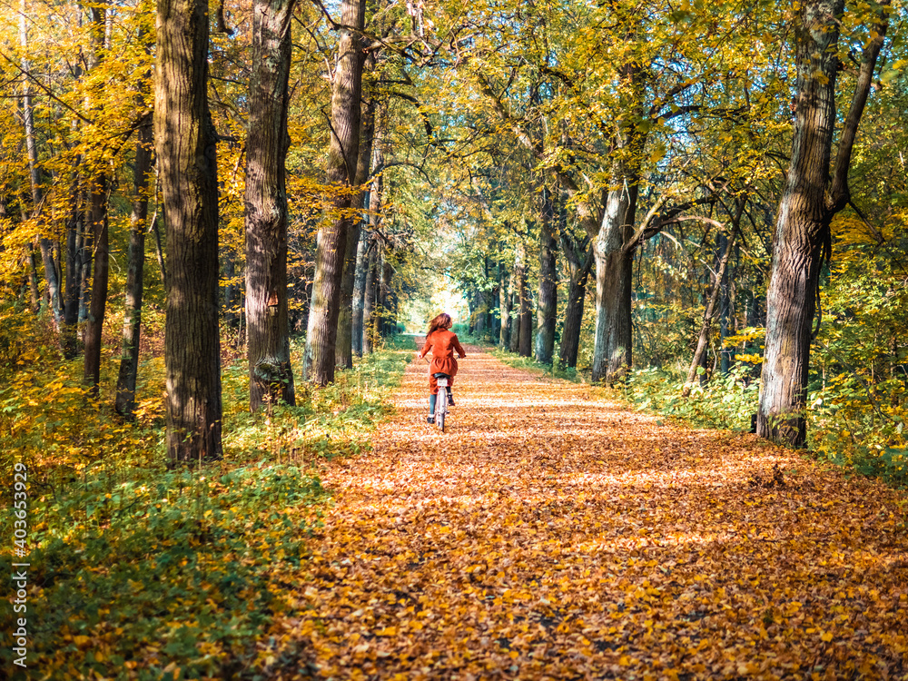 person walking in the park