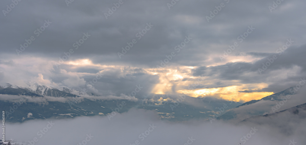 sunset odle southtirol italy