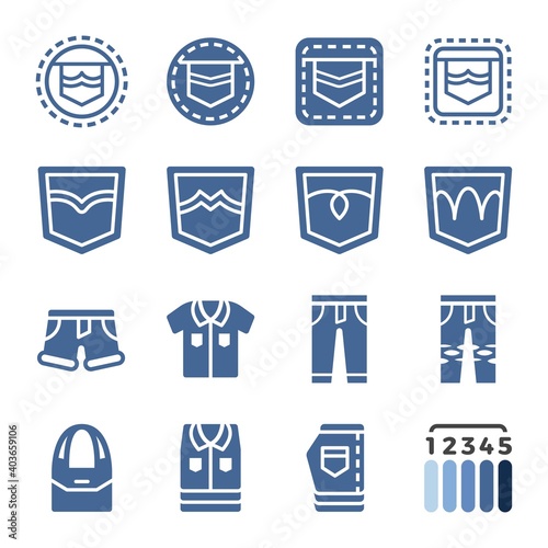 jeans icon set,vector and illustration