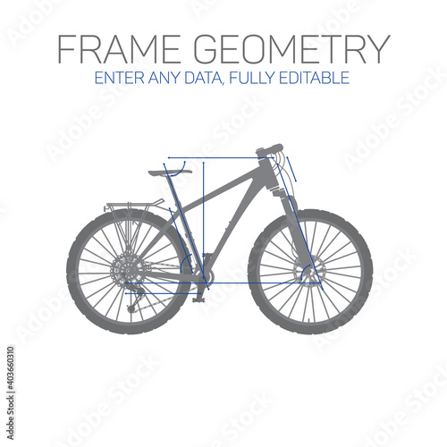 Bicycle, modern geometry.