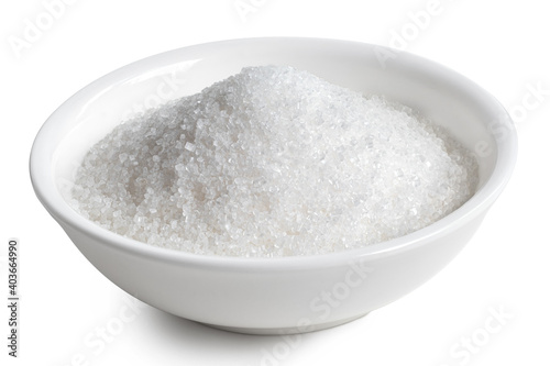 White granulated sugar.