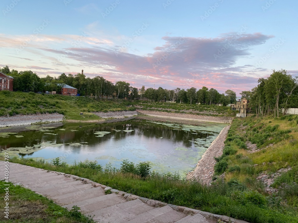 river in the park