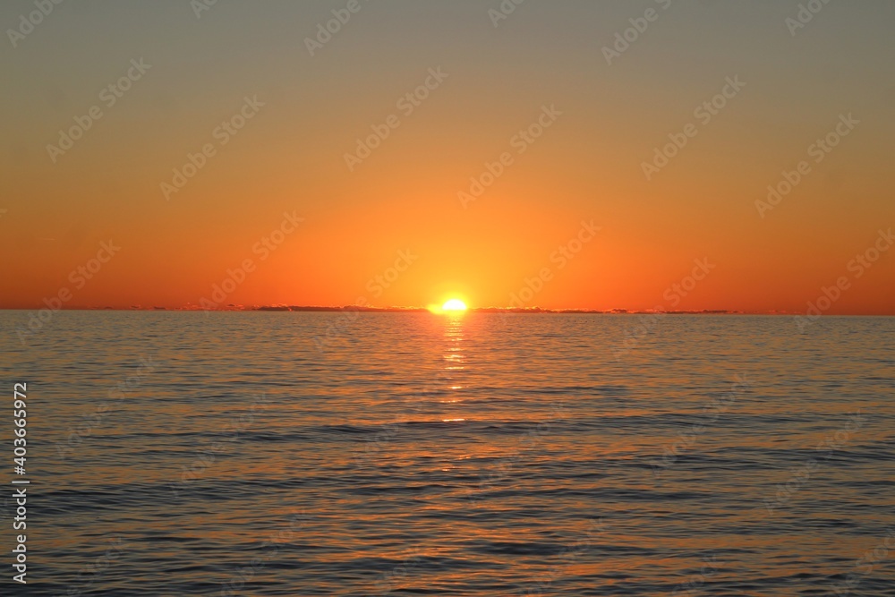 Sunset Off Laguna Beach in Panama City Beach, Florida