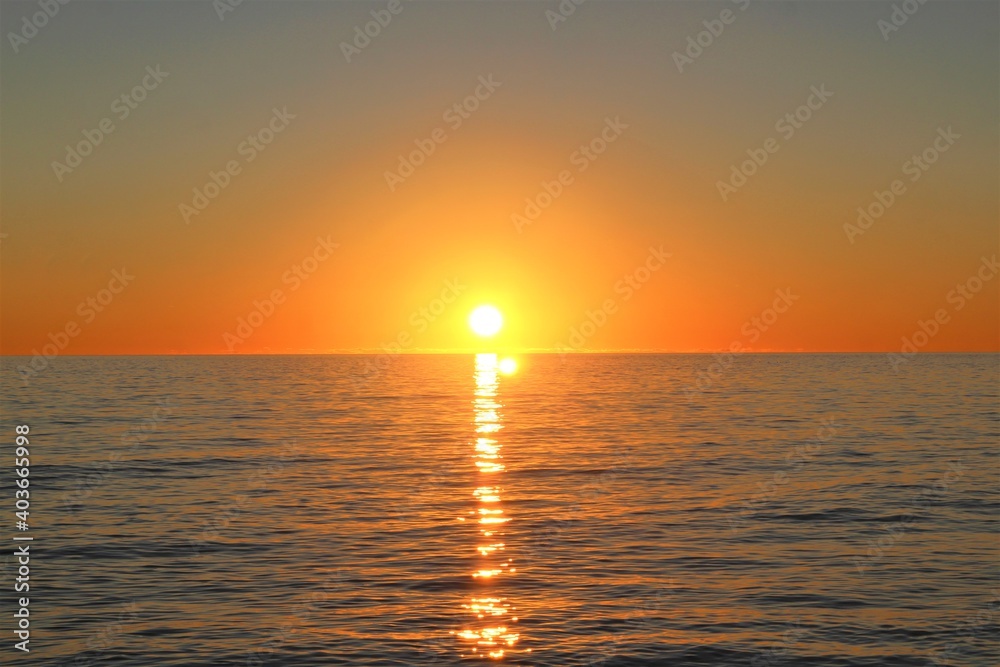 Sunset Off Laguna Beach in Panama City Beach, Florida