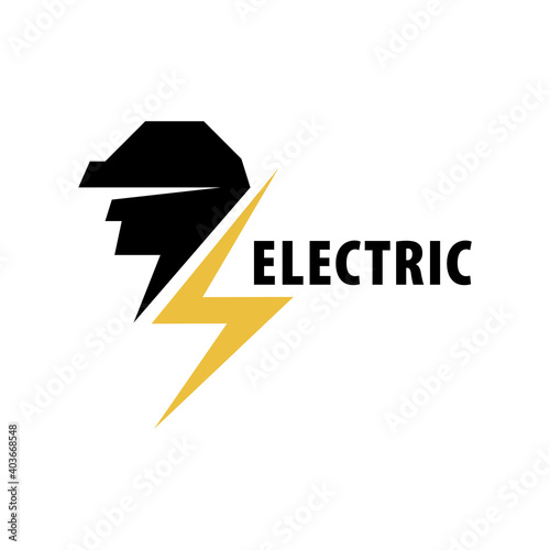 Vector logo of electrician and electronics repair