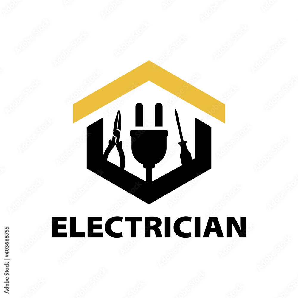 Vector Logo Of Electrician And Electronics Repair Stock Vector Adobe Vector Logo Of Electrician And Electronics Repair Stock Vector Adobe