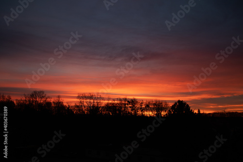 Das Morgenrot bei einem Sonnenaufgang  photo