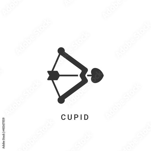 cupid icon vector illustration. cupid icon glyph design.