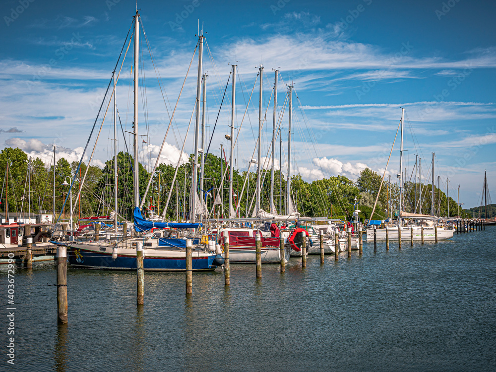 Obraz premium Port Lauterbach on the island of Rügen