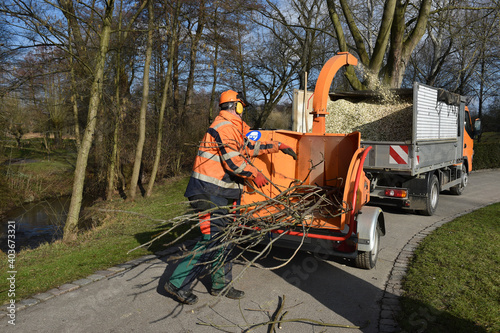 Holzschredder 
