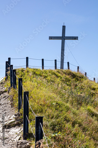 Mountaintop, Wallmendingerhorn, Allgäu Alps, Vorarlberg, Austria, Europe photo