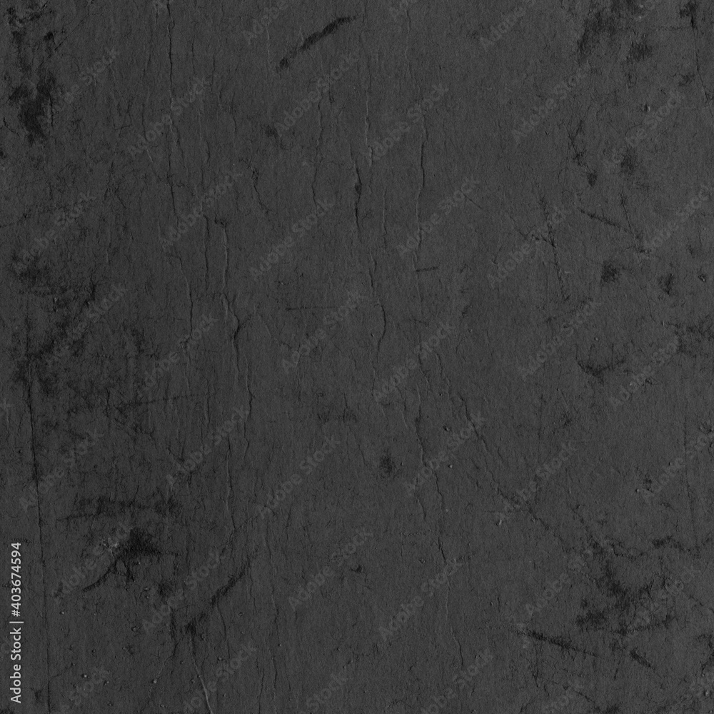 Obraz premium Cardboard black abstract texture close-up. Dark old paper background. Grunge concrete wall. Vintage blank wallpaper.