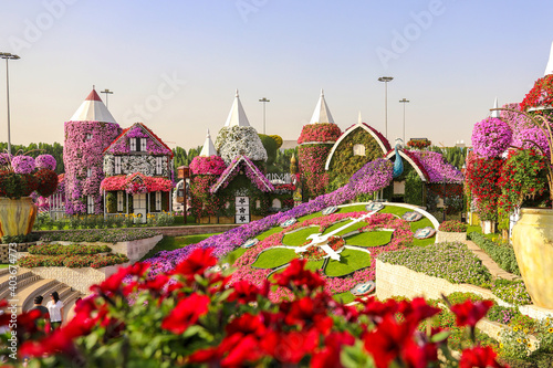 Fényképezés Dubai Miracle Garden is a flower garden with a wide variety of flowers