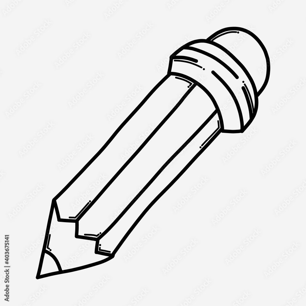 Pencil doodle vector icon. Drawing sketch illustration hand drawn line eps10 Pencil doodle vector icon. Drawing sketch illustration hand drawn line eps10