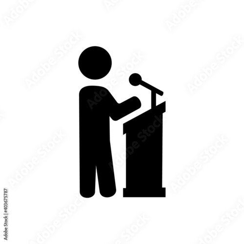 A rally of a political candidate during the presidential election campaign. Rebellions and rallies vector solid icons