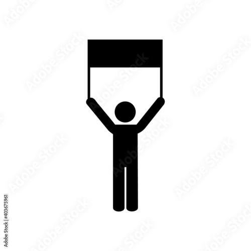 A rally of a political candidate during the presidential election campaign. Rebellions and rallies vector solid icons